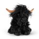 thumbnail image 1 of Animal de peluche Living Nature Highland Cow, negro con sonido, 23 cm, 1 of 6