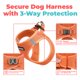 thumbnail image 2 of Arnés para Perro Best Pet Supplies Talla Grande Naranja con Malla de Aire, 2 of 8