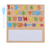 Linea Sport - Juego Infantil Didáctico De Números 1 Al 20 Encastre Con Pizarrón