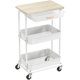 thumbnail image 1 of Carrito Utility Rodante Simple Houseware de 3 Niveles con Cajón y Parte Superior, 1 of 8