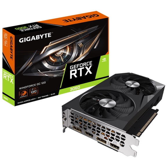 Tarjeta de Video Gigabyte GeForce RTX 3060 WINDFORCE OC 12G GDDR6
