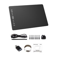 Magideal - Tableta De Dibujo Gráfico Tableta De Dibujo Grande Tablero De Escritura A Mano Profesional De Alto Rendimiento Para Diseño Pintura Enseñanza En Línea 10 Pulgadas