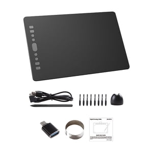 Magideal - Tableta De Dibujo Gráfico Tableta De Dibujo Grande Tablero De Escritura A Mano Profesional De Alto Rendimiento Para Diseño Pintura Enseñanza En Línea 10 Pulgadas