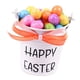 thumbnail image 2 of Cubo De Huevos De Pascua Con Huevos Decoración De Pascua De Dibujos Animados Para Celebración De Fiesta Lazo De Lunares Naranjas, 2 of 5