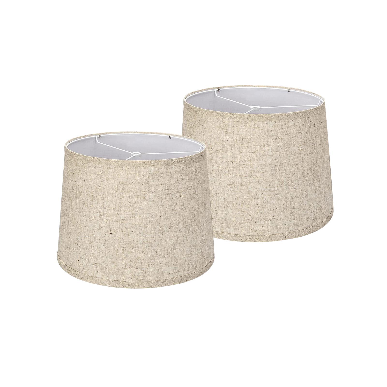 Magideal - 2 Uds Lámpara De Mesa Pantalla Simple Aplique De Pared Cubierta De Luz Colgante Pantalla De Luz Para Cocina Hogar Oficina Restaurante Decoración De Beige