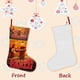 thumbnail image 3 of Fiesta de Salchichas Foodtopia Tema: Calcetines de Navidad, fino lino blanco para colgar en escaleras y chimenea, decoración navideña para el hogar, regalo de Navidad.54cm×38cm, 3 of 5