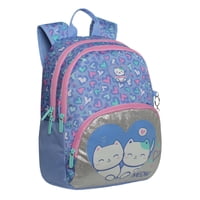 Mochila Infantil Niña Gum Gato Corazon Lila Head