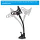thumbnail image 4 of Uxcell 8 pulgadas de longitud cuello de cisne 2 piezas 1/4"-20 macho a macho rosca tubo flexible extensión negro, 4 of 7