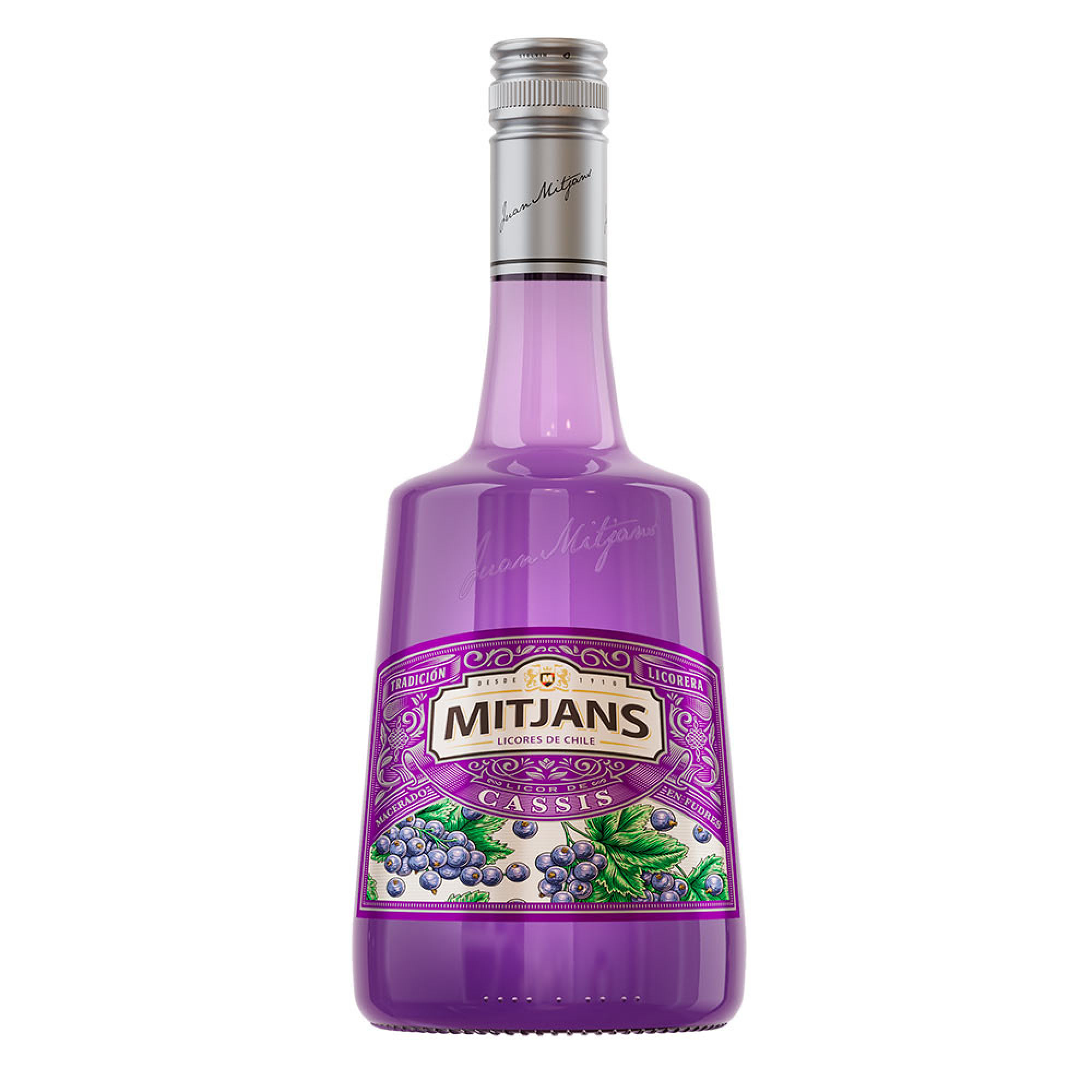 Licor De Crema Cassis 20° Botella 750 ml Mitjans