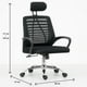 thumbnail image 4 of Silla de Oficina Ergos Ergonómica con Cabeza - Negra, 4 of 7