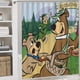 thumbnail image 5 of El show de Yogi Bear-theme 4-Piece Shower Curtain Set with Rugs, Waterproof Bathroom Decor Set Includes Bath Mat, U-Shaped Rug, Toilet Lid Cover and Curtain with Hooks, 5 of 6
