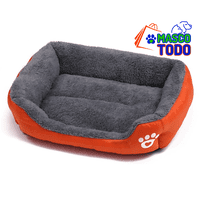 Genérico - Cama Ultrasuave Para Mascotas Color Naranja Talla M