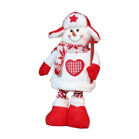 Muñeco De Navidad Estirable, Decorativo Para La Sala De Estar, Ventana, Escritorio, Muñeco De Nieve Navideño