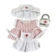 thumbnail image 2 of Ropa De Muñeca De Peluche De 20 Cm, Accesorios De Fotografía Suaves, Ropa De Muñeca, Traje De Enfermera Para Muñeca, Color Rosa, 2 of 3
