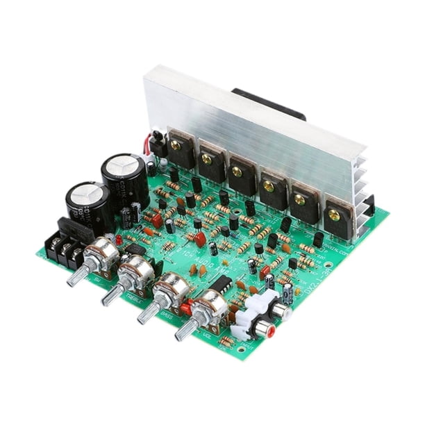 Placa amplificadora de potencia de 2,1 canales, placa amplificadora de alto rendimiento y fácil instalación, Subwoofer para altavoz DIY para cine en c
