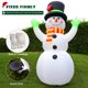 thumbnail image 4 of Muñeco de nieve gigante FunFanso inflable navideño de 2,1 m con luces LED, 4 of 6