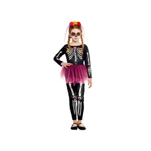 Tododisfraceschile - Disfraz Catrina Deluxe Halloween Talla 7 A 9 Años