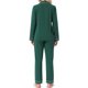 thumbnail image 3 of INSPIRE CHIC Conjunto de Pijamas para Mujer Manga Larga Abotonado Cuello con Muesca Ropa de Descanso y Pantalones con Cordón y Bolsillos XX-Large Verde Oscuro, 3 of 6