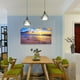 thumbnail image 3 of 1pc, Wall Art For Living Room Canvas Print Artwork Wall Art Decor Blue Ocean Waves Sun Seaview Poster Painting Bedroom Wall Decorations Seascape Canvas Prints Picture Office Works Home Bathroom Wall, 3 of 4
