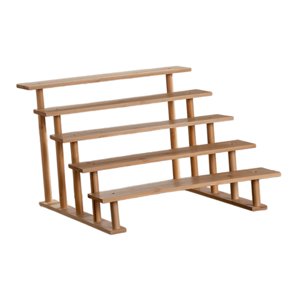 Ioensy - Exhibición De Madera Con Tasador De Madera Con Tope Para Adornos De Juguetes Esculturas De Adornos De Juguetes