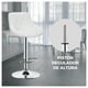 thumbnail image 2 of Pack 2 Silla Piso Bar Taburete Con Respaldo Blanco, 2 of 3