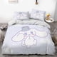 thumbnail image 2 of Cinnamoroll Pattern Bedding Sets Comforter Quilt Bed Cover Duvet Cover Pillow Case 2-3 Pieces Sets Kids Adult Size Home Decor, 2 of 5