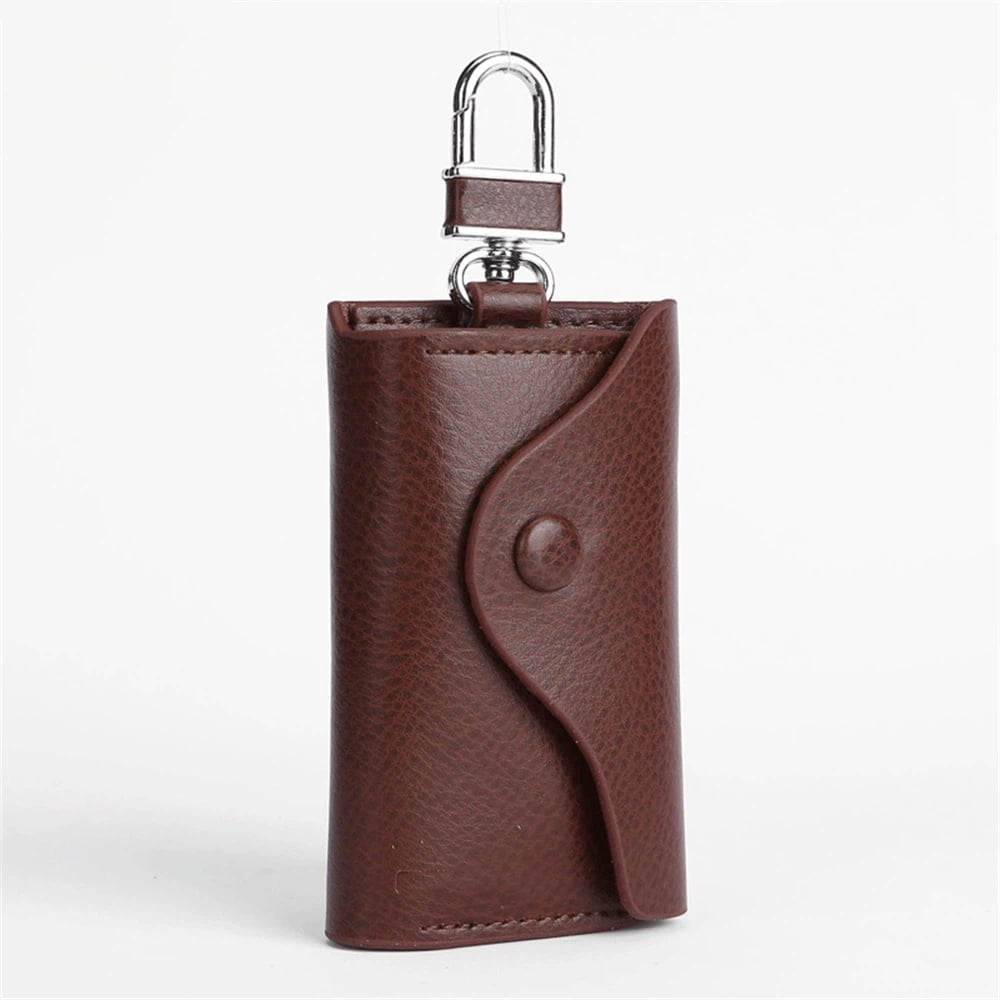 Xusx111 - Caja De La Llave Del Coche Para Hombres Y Mujeres Pequeño Portallave De Cuero Cubierta De Llave Con 6 Llaves (marrón) Caja Del Portallave, Cartera De La Caja De La Llave De Cuero De Gran Cap