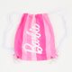 thumbnail image 4 of Traje de baño entero Niña Fucsia Rayas Estampado Barbie, 4 of 5