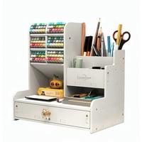 Genérico - Organizador Portalápices De Escritorio Oficina Con Cajón