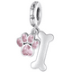 thumbnail image 1 of Charm Dije Perrito Huellita con Huesito en Plata 925, 1 of 2