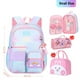 thumbnail image 1 of Kawaii Elementary Student Backpack Starry Rainbow Bookbag Large Capacity Schoolbag Set Multifunction School Bags for Children, 1 of 3