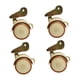 thumbnail image 1 of 4 Ruedas Giratorias Con Freno Y Soporte En U, Silenciosas, Para Mesas Y Sillas, Con Clip De 22 Mm, 1 of 5