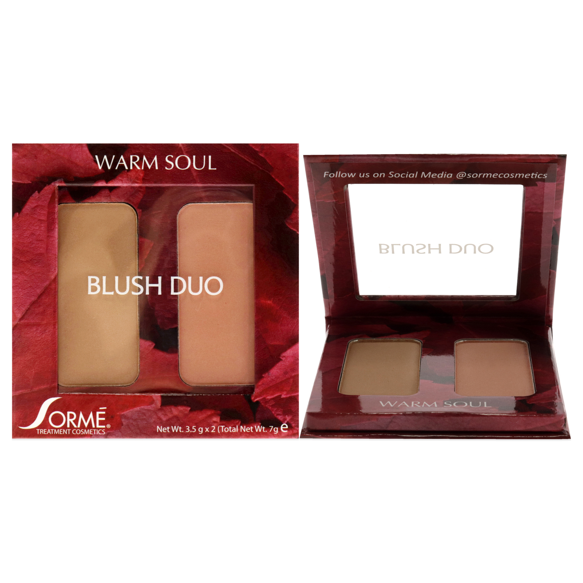 Blush Sorme Cosmetics Duo Compacts Warm Soul 2 X 3.6 Ml Mujer