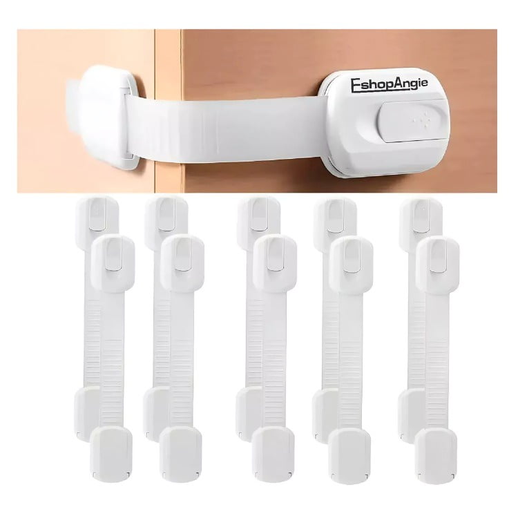 Genérico - 10 Seguros Para Puerta Cajones Refrigerador Bebe Protectores