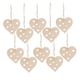 thumbnail image 5 of 10 Piezas De Corazón De Madera Inacabado Rebanadas Corte Colgante Decoración De La Boda Style03, 5 of 5