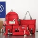 thumbnail image 4 of School Bag Female Primary School Students Travel Backpack Men Junior High School High School Students Korean Ins Tide Brand Large Capacity Casual Backpack Five-piece Set, 4 of 5