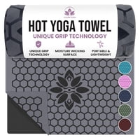 Esterilla De Yoga Clever Yoga Hot, Antideslizante, Absorbente De Sudor, Gris