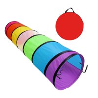 Magideal - Túnel De Juego Para Niños, Colorido, Portátil, Plegable, Para Interiores, Para Gatear, Con Actividades Sensoriales, Para Niños Y Niñas,