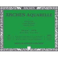 Block De Papel Para Acuarela Arches 28 X 36 Cm, Prensado En Frío, 140 Lb
