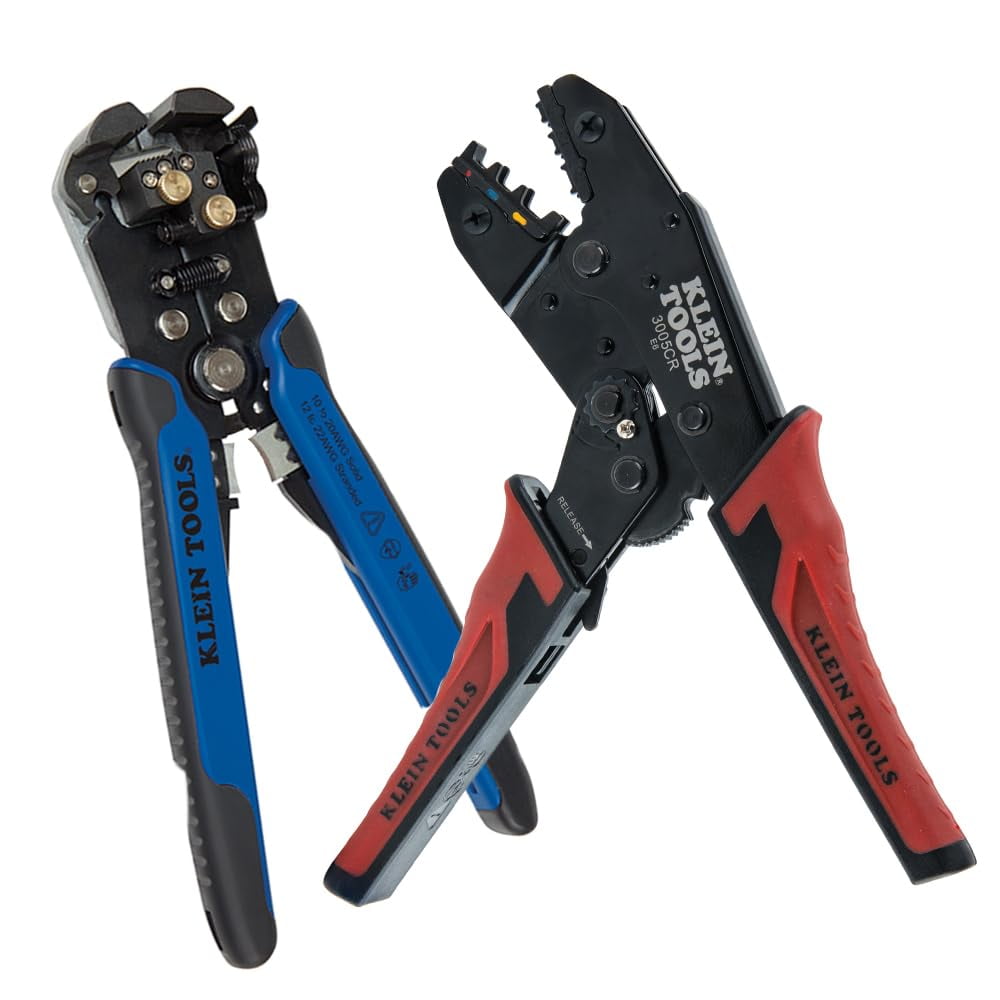 Kit De Herramientas De Cableado Klein Tools 80013 Con Pelador Y Engarzador