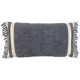 thumbnail image 1 of Almohada Rizzy Home con relleno de poliéster, 14 cm x 26 cm, tejido de algodón gris, 1 of 2