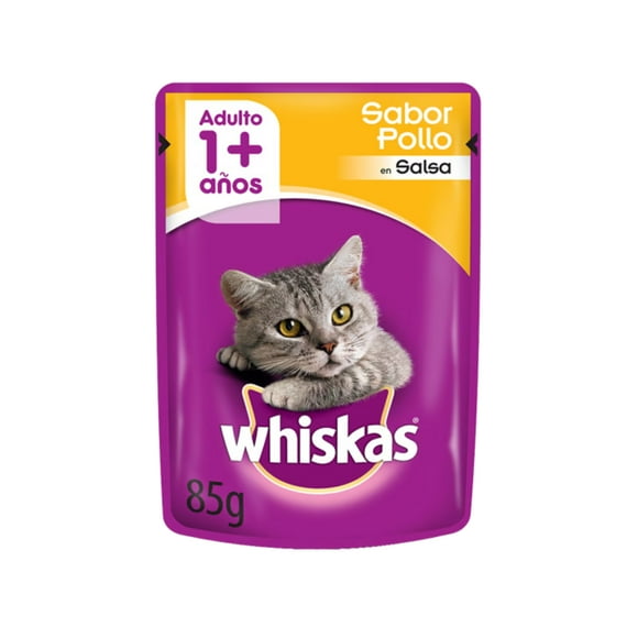 Sobres de Alimento Húmedo Whiskas Pollo 12 un.