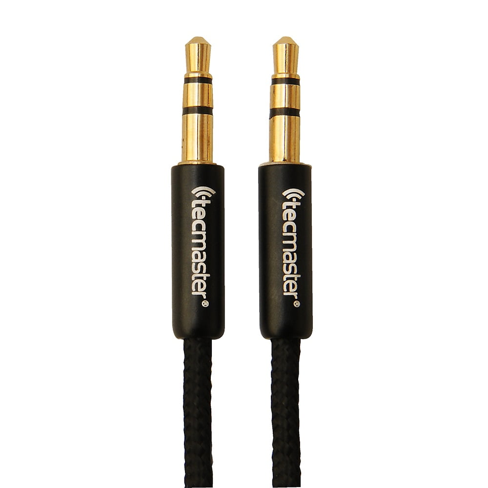 Tecmaster - Cable Audio 3.5 Mm De 1.8 Mts Textil Black