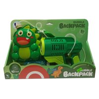 Total Upgrate - Juguete Lanza Agua Con Mochila Dinosaurio Verde Infantil