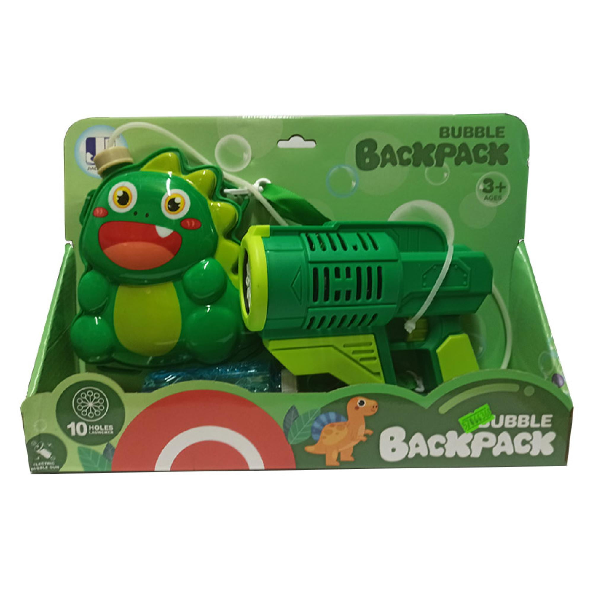 Total Upgrate - Juguete Lanza Agua Con Mochila Dinosaurio Verde Infantil