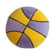 thumbnail image 2 of Adorno De Peluche De Baloncesto, Decoración De Habitación Para Estudio, Sala De Estar, Sofá, Amarillo Y Violeta, 2 of 5