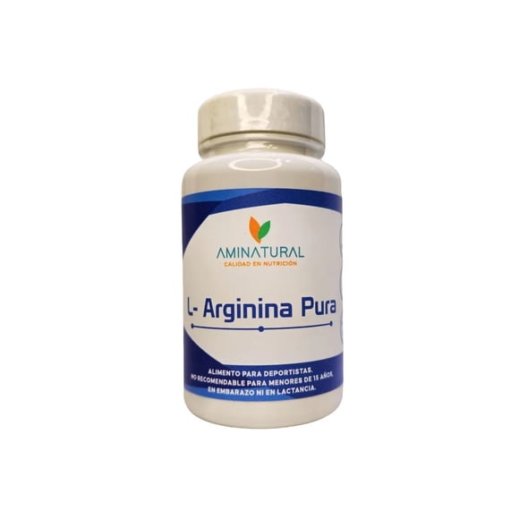 L-Arginina Pura Aminatural 120 cáps. 500 mg.