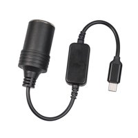Bothyi - Accesorio Convertidor De Cable Usb C Portátil A Encendedor De Cigarrillos 1Ft/30Cm