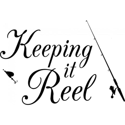 Rienda Libre Graphics - Decomural Keeping It Reel Fishing Ws-41388