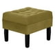 thumbnail image 2 of Pouf Wood 1c Felpa 00 Verde Musgo, 2 of 4